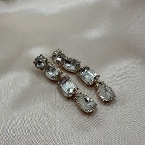 Crystal Drop stud Earrings